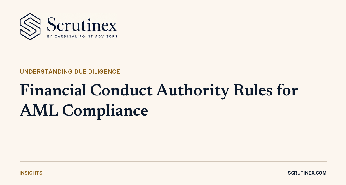 Cover image for “Financial Conduct Authority Rules for AML Compliance”